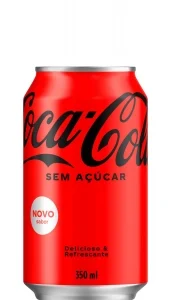 Refrigerante Coca Cola Sem Açúcar Lata 350ml fardo com 12