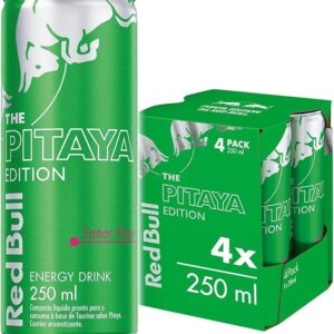 Pack de 4 Latas Red Bull Energético, Pitaya, 250 ml