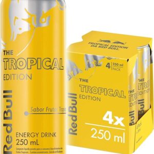 Pack de 4 Latas Energético Red Bull Tropical 250ml
