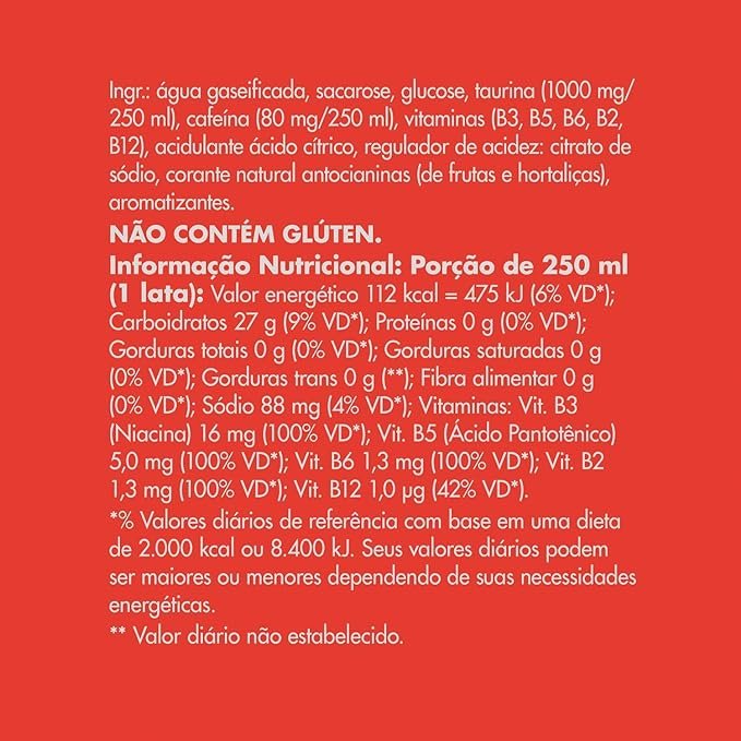 Pack de 4 Latas Red Bull Energético, Melancia, 250 ml - Imagem 2