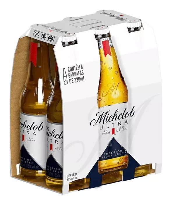 Cerveja Michelob Ultra Long Neck 330ml Com 6 Unidades
