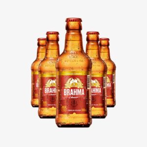 Cerveja Brahma Garrafa 300ML Com 24 Unidades – Vasilhame RETORNÁVEL