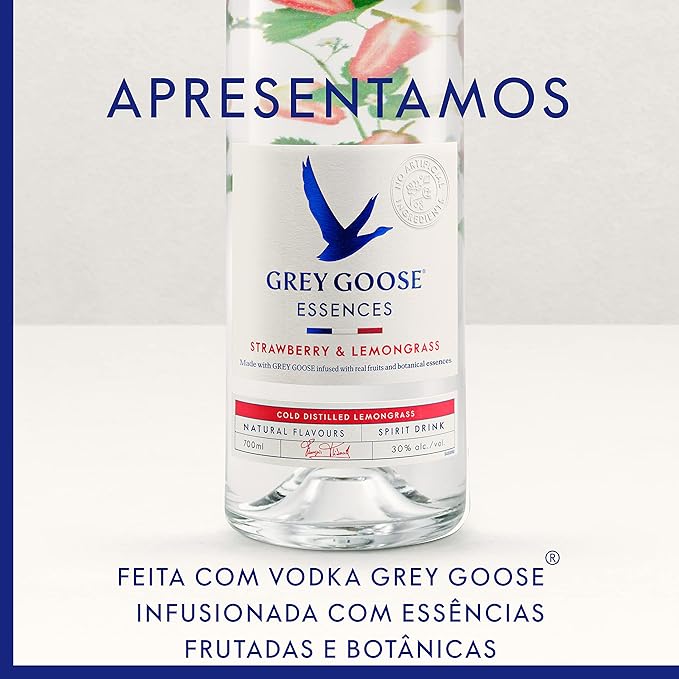 Vodka Grey Goose, Vodka, Essences, Morango e Capim-Limão, 750 ml - Imagem 4